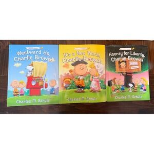 Charlie Brown Hardcover Books Lot Of 3 American History
